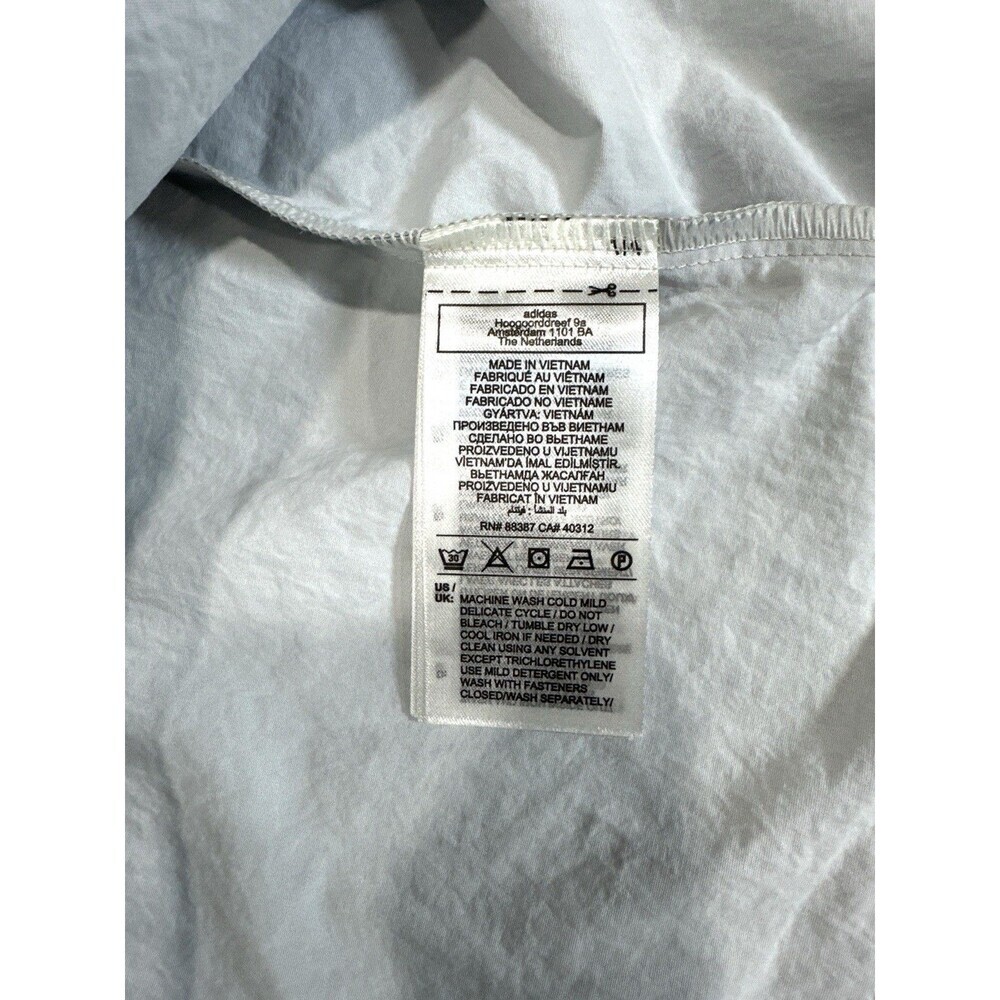 Adidas Camo Jacket Q1 Mens M  Gray Hooded Anorak 1/4 Zip Lined Outdoor JD5418 - Picture 13 of 13